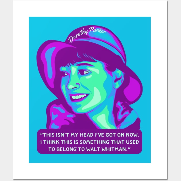 Dorothy Parker Portrait and Quote Wall Art by Slightly Unhinged